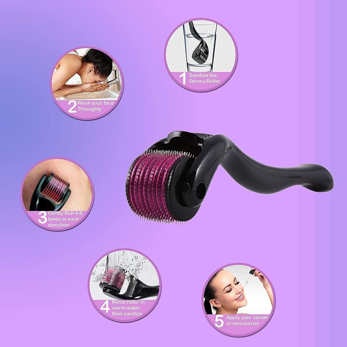0.5mm Derma Roller for hair regrowth