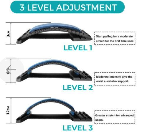 Pain Relief Back Stretcher, Massager and Posture Corrector